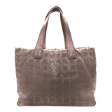 シャネル CHANEL ニュートラベルライントートMM A15991 ピンク ナイロンジャガード レディース トートバッグ