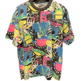 バレンシアガ BALENCIAGA 総柄半袖Tシャツ マルチカラー コットン メンズ 半袖Ｔシャツ