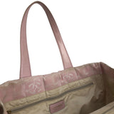 シャネル CHANEL ニュートラベルライントートMM A15991 ピンク ナイロンジャガード レディース トートバッグ