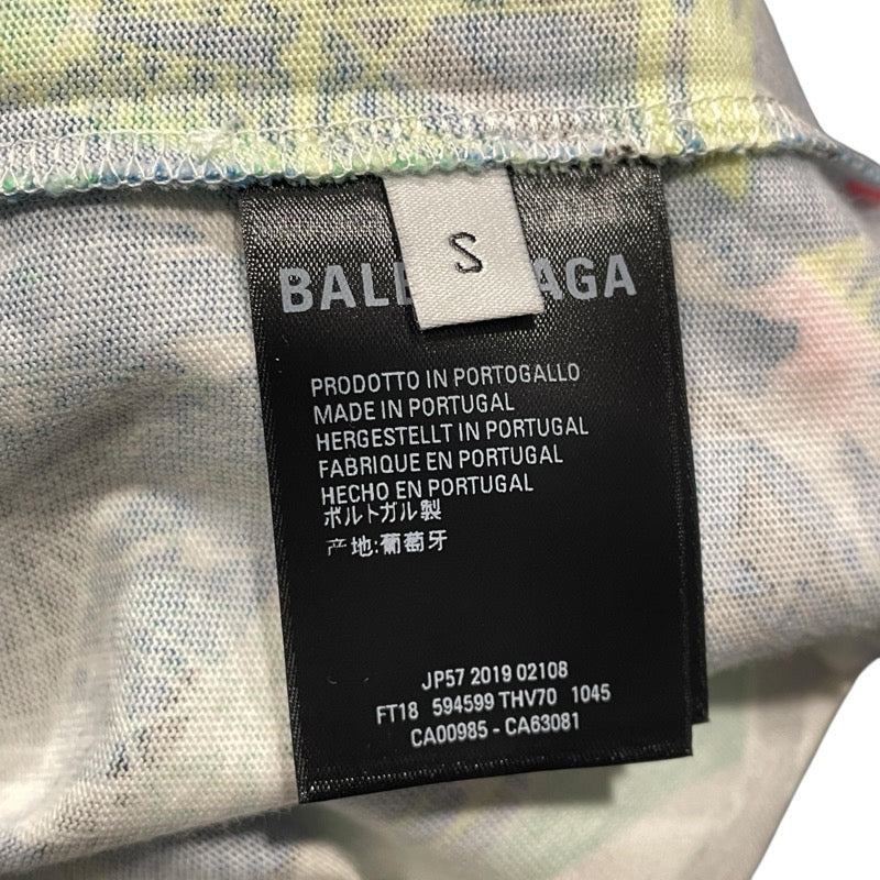 バレンシアガ BALENCIAGA 総柄半袖Tシャツ マルチカラー コットン メンズ 半袖Ｔシャツ