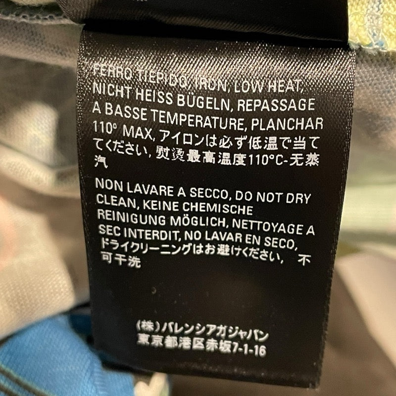 バレンシアガ BALENCIAGA 総柄半袖Tシャツ マルチカラー コットン メンズ 半袖Ｔシャツ