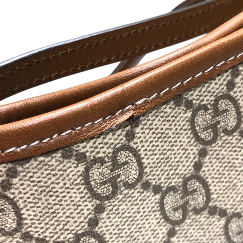 グッチ GUCCI GGエンブレム ナノバケットバッグ 847090 ベージュ GGスプリームキャンバス レディース ショルダーバッグ