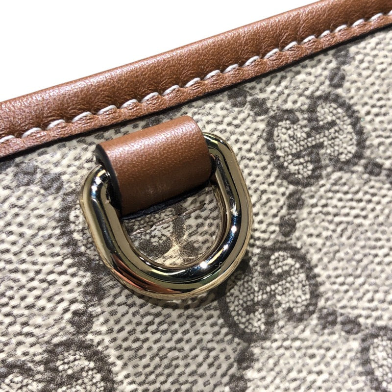 グッチ GUCCI GGエンブレム ナノバケットバッグ 847090 ベージュ GGスプリームキャンバス レディース ショルダーバッグ