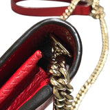 グッチ GUCCI インターロッキングGチェーンウォレット 510314 レッド レザー レディース ショルダーバッグ