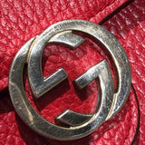 グッチ GUCCI インターロッキングGチェーンウォレット 510314 レッド レザー レディース ショルダーバッグ