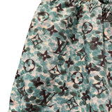ルイ・ヴィトン LOUIS VUITTON モノグラム総柄スイムハーフパンツ HPW03W ブルー ポリアミド メンズ ショートパンツ