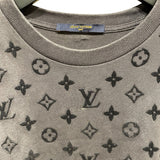 ルイ・ヴィトン LOUIS VUITTON モノグラム総柄半袖Tシャツ HIY74W グレー コットン メンズ 半袖Ｔシャツ