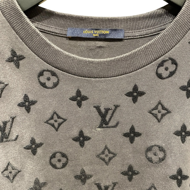 ルイ・ヴィトン LOUIS VUITTON モノグラム総柄半袖Tシャツ HIY74W グレー コットン メンズ 半袖Ｔシャツ