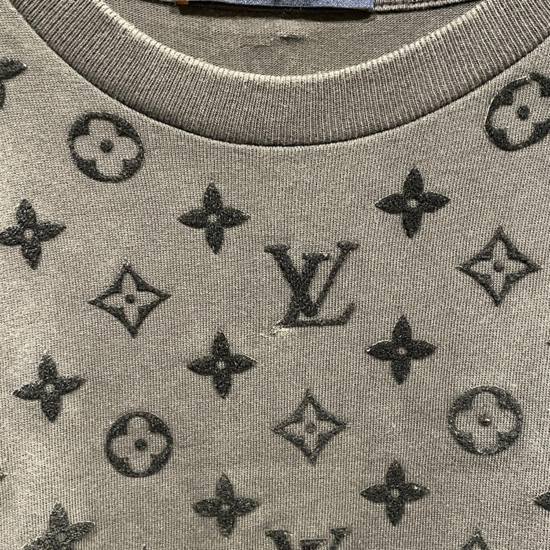 ルイ・ヴィトン LOUIS VUITTON モノグラム総柄半袖Tシャツ HIY74W グレー コットン メンズ 半袖Ｔシャツ