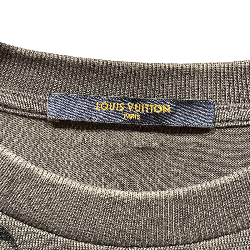 ルイ・ヴィトン LOUIS VUITTON モノグラム総柄半袖Tシャツ HIY74W グレー コットン メンズ 半袖Ｔシャツ