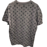 ルイ・ヴィトン LOUIS VUITTON モノグラム総柄半袖Tシャツ HIY74W グレー コットン メンズ 半袖Ｔシャツ