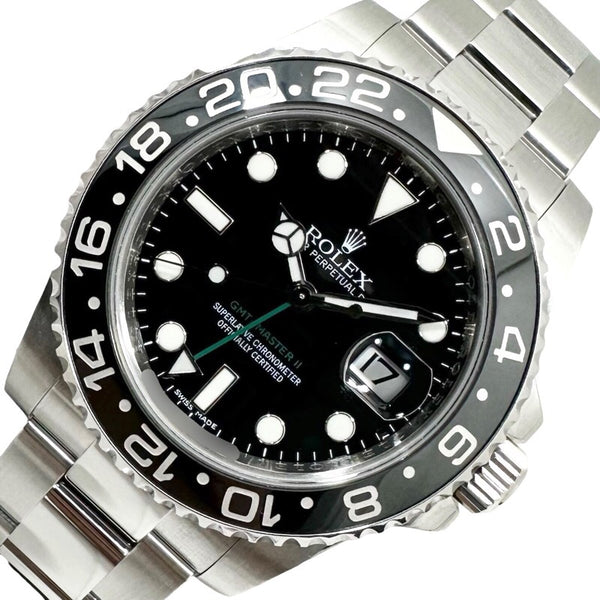 ロレックス ROLEX GMTマスター2 V番 116710LN SS 自動巻き メンズ 腕時計