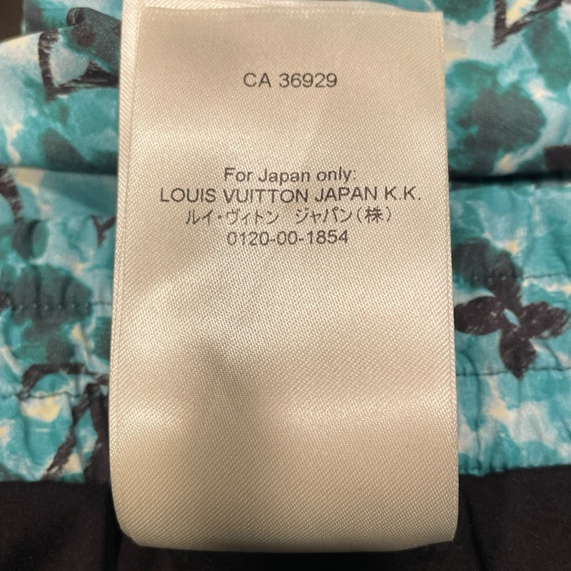 ルイ・ヴィトン LOUIS VUITTON モノグラム総柄スイムハーフパンツ HPW03W ブルー ポリアミド メンズ ショートパンツ