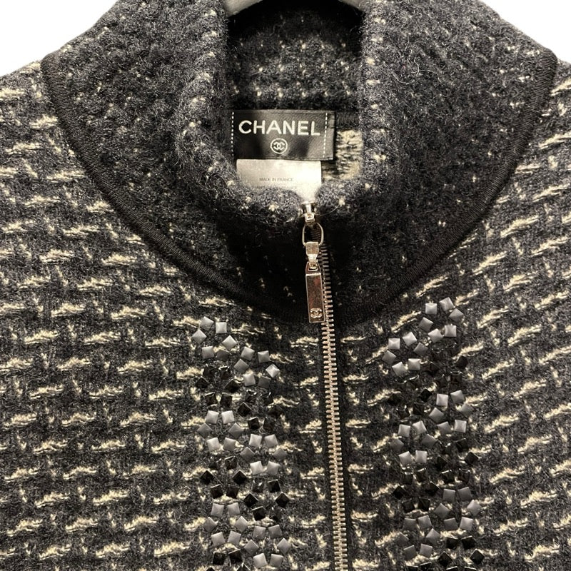 シャネル CHANEL ツイードニットジャケット P39234 ブラック モヘア レディース その他アウター