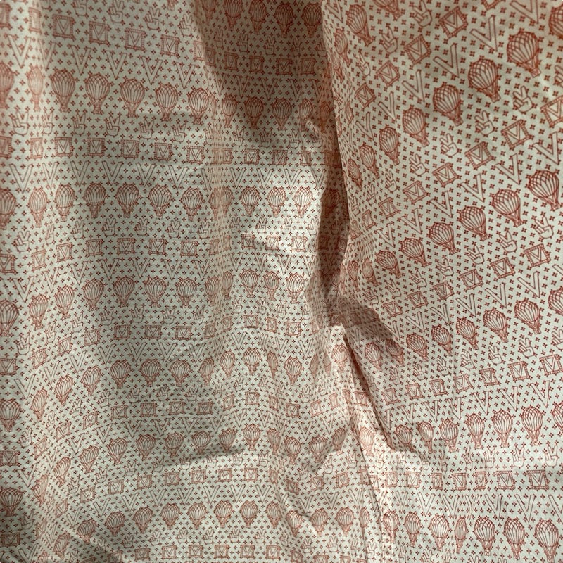ルイ・ヴィトン LOUIS VUITTON 気球ピースロゴ長袖シャツ H6S11WBZH レッド コットン メンズ 長袖シャツ