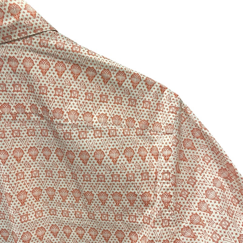 ルイ・ヴィトン LOUIS VUITTON 気球ピースロゴ長袖シャツ H6S11WBZH レッド コットン メンズ 長袖シャツ