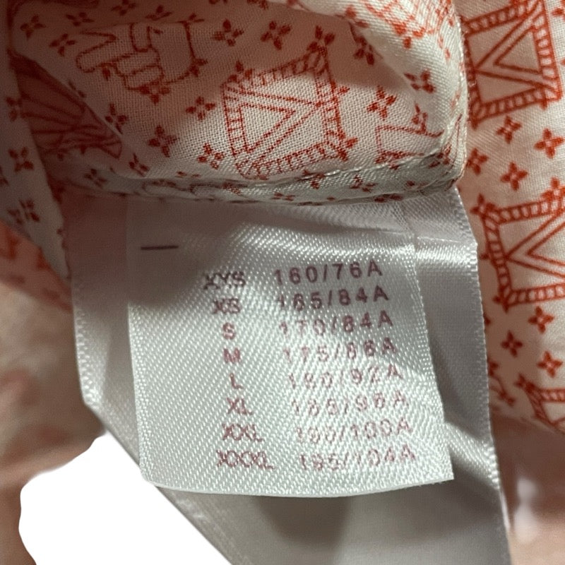 ルイ・ヴィトン LOUIS VUITTON 気球ピースロゴ長袖シャツ H6S11WBZH レッド コットン メンズ 長袖シャツ