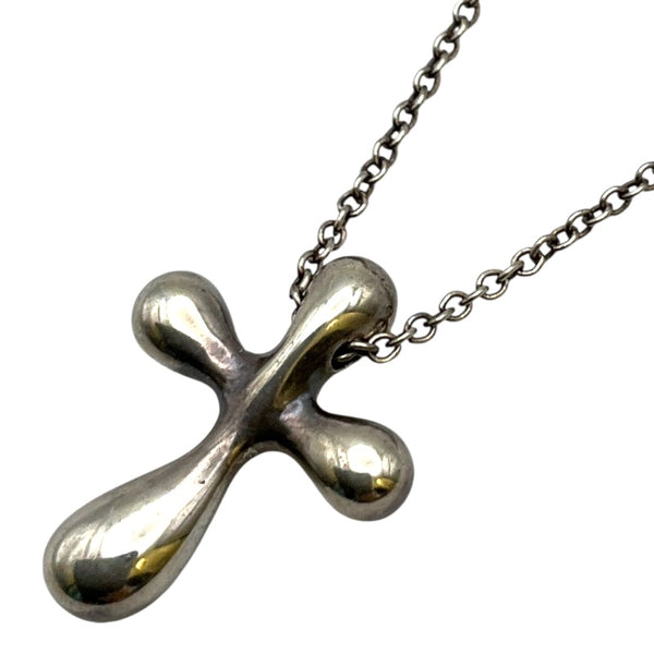 ティファニー TIFFANY＆CO ティドロップクロスネックレス シルバー SV925 ジュエリー