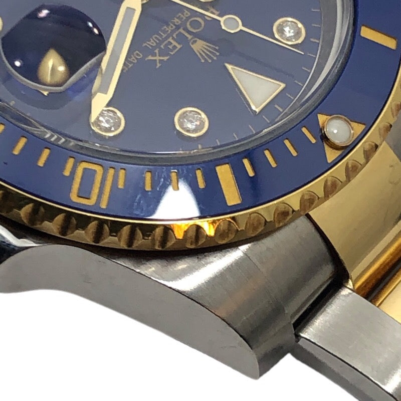 ロレックス ROLEX サブマリーナ― デイト V番 116613G LB ブルー SS/K18YG メンズ 腕時計