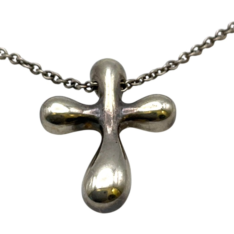 ティファニー TIFFANY＆CO ティドロップクロスネックレス シルバー SV925 ジュエリー