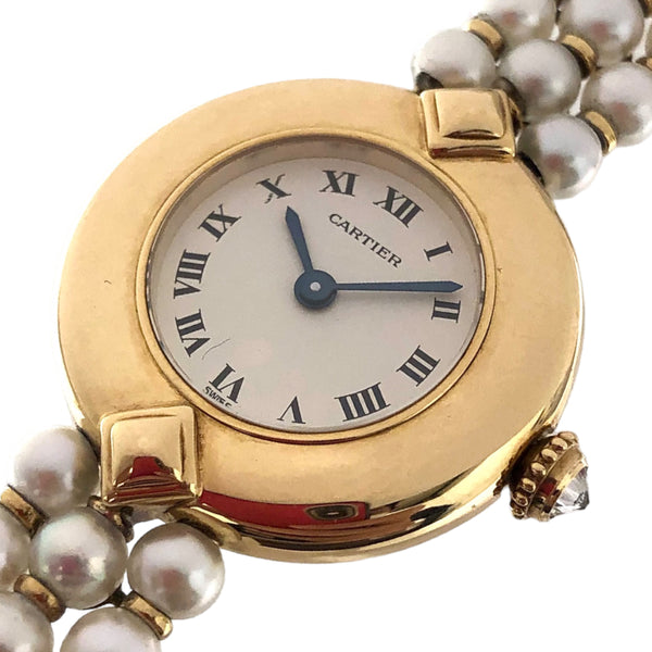 カルティエ Cartier マストコリゼ パール WB1045K4 K クオーツ レディース 腕時計