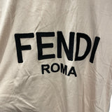 フェンディ FENDI ロゴ刺繍半袖Tシャツ FS7254 ピンク コットン レディース 半袖Ｔシャツ