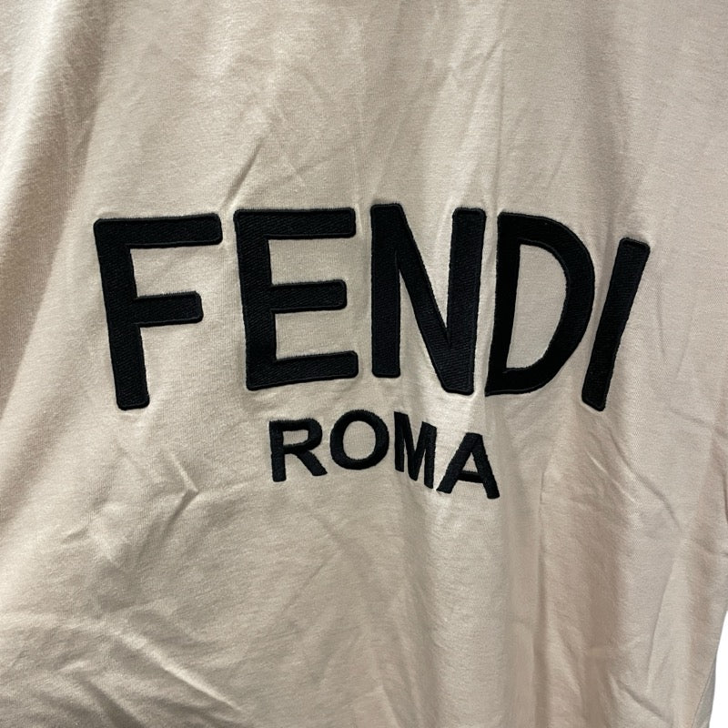 フェンディ FENDI ロゴ刺繍半袖Tシャツ FS7254 ピンク コットン レディース 半袖Ｔシャツ