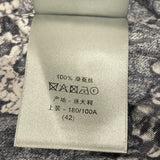 クリスチャン・ディオール Christian Dior x DENIM TEARS オブリーク半袖シャツ 193C545A5931 インディゴ シルク メンズ 半袖シャツ
