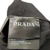 プラダ PRADA クールネック長袖ニットシャツ DNA641 ブラック コットン メンズ ニット