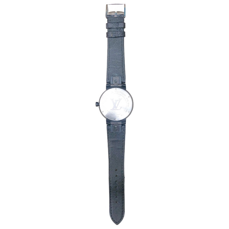 ルイ・ヴィトン LOUIS VUITTON タンブール スリム QA037 ステンレススチール メンズ 腕時計