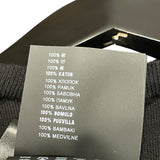 プラダ PRADA クールネック長袖ニットシャツ DNA641 ブラック コットン メンズ ニット