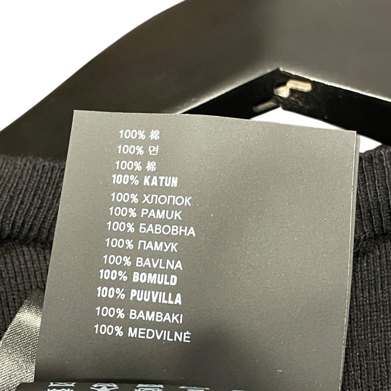 プラダ PRADA クールネック長袖ニットシャツ DNA641 ブラック コットン メンズ ニット