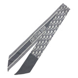 クリスチャン・ディオール Christian Dior ミッツア グレー シルク レディース スカーフ