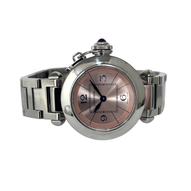 カルティエ Cartier ミスパシャ W3140008 ピンク SS レディース 腕時計