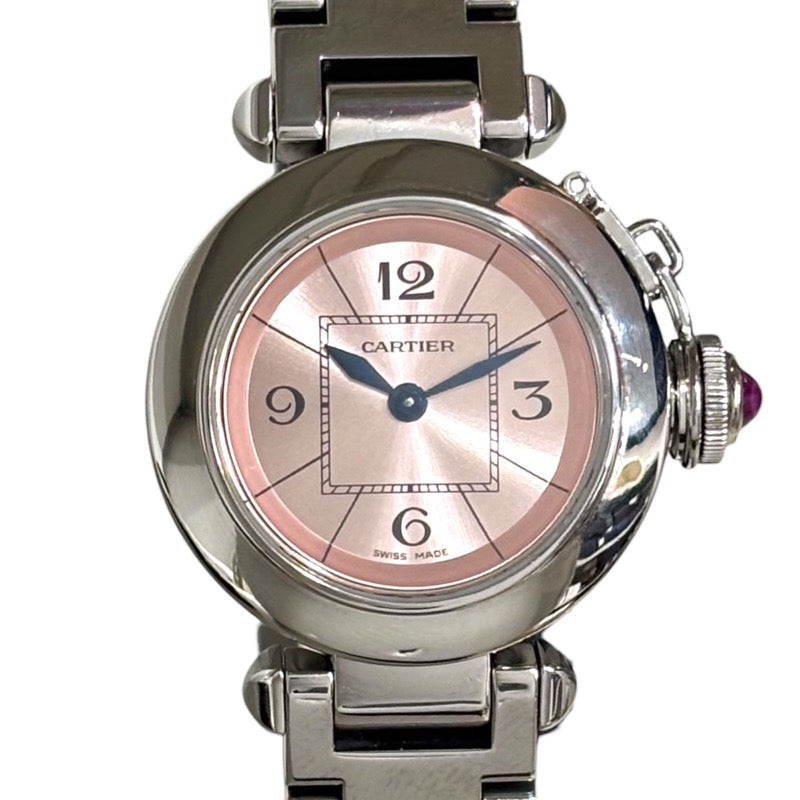 カルティエ Cartier ミスパシャ W3140008 ピンク SS レディース 腕時計