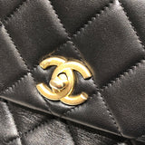 シャネル CHANEL マトラッセロゴチェーンショルダー AS2733 ブラック ゴールド金具 カーフ レディース ショルダーバッグ