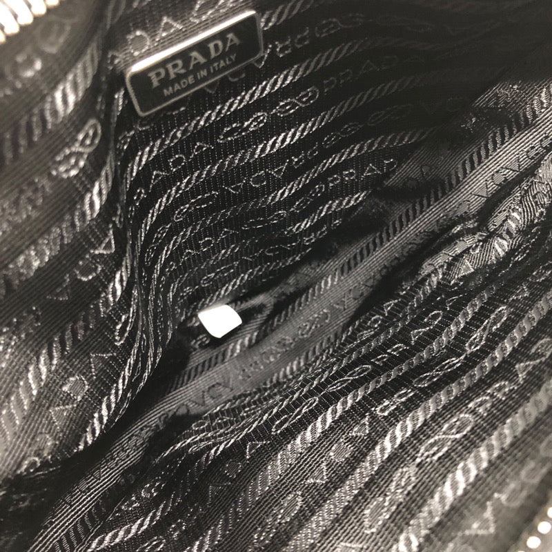 プラダ PRADA トライアングル クラッチバッグ 1NE039 ブラック ナッパ