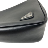 プラダ PRADA トライアングル クラッチバッグ 1NE039 ブラック ナッパレザー メンズ クラッチバッグ