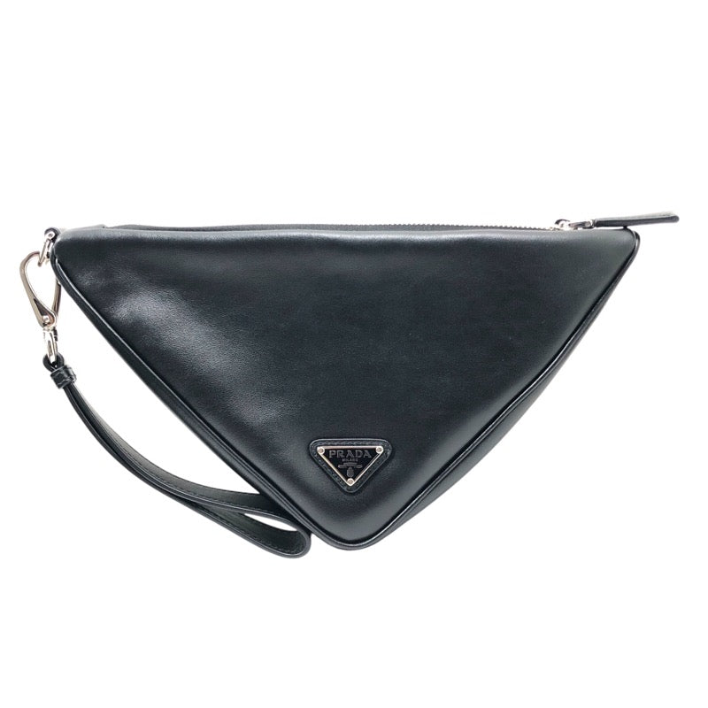 プラダ PRADA トライアングル クラッチバッグ 1NE039 ブラック