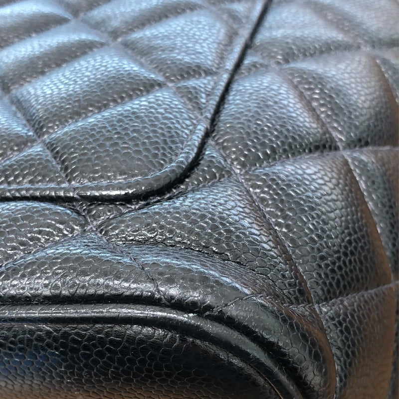 シャネル CHANEL 復刻ﾄｰﾄ A01804 ブラック ｷｬﾋﾞｱ レディース トートバッグ