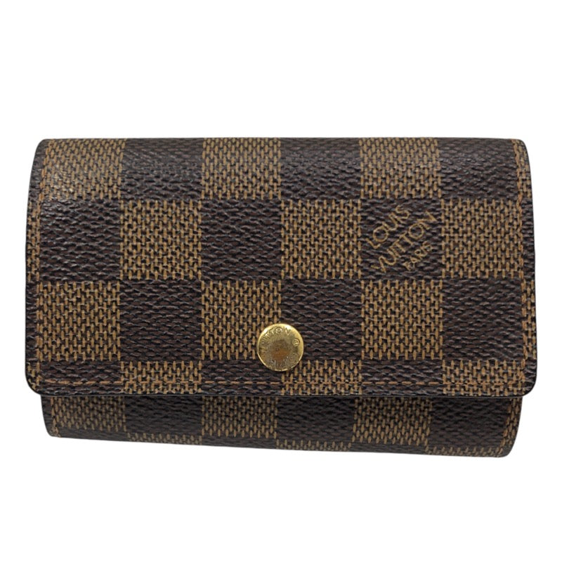 ルイ・ヴィトン LOUIS VUITTON ミュルティクレ6 N62630 エべヌ ダミエ・キャンバス メンズ キーケース