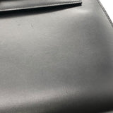 エルメス HERMES ケリー28 □F刻印 ブラック GD金具 ボックスカーフ レディース ショルダーバッグ