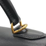 エルメス HERMES ケリー28 □F刻印 ブラック GD金具 ボックスカーフ レディース ショルダーバッグ