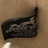 エルメス HERMES ブリッドアブラックブリッドPM オレンジ シルバー金具 トワル レディース ポーチ