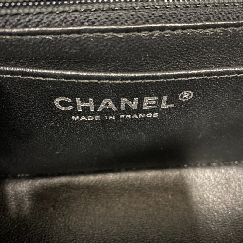 シャネル CHANEL ミニマトラッセ20 A69900 ブラック シルバー金具 キャビアスキン レディース ショルダーバッグ