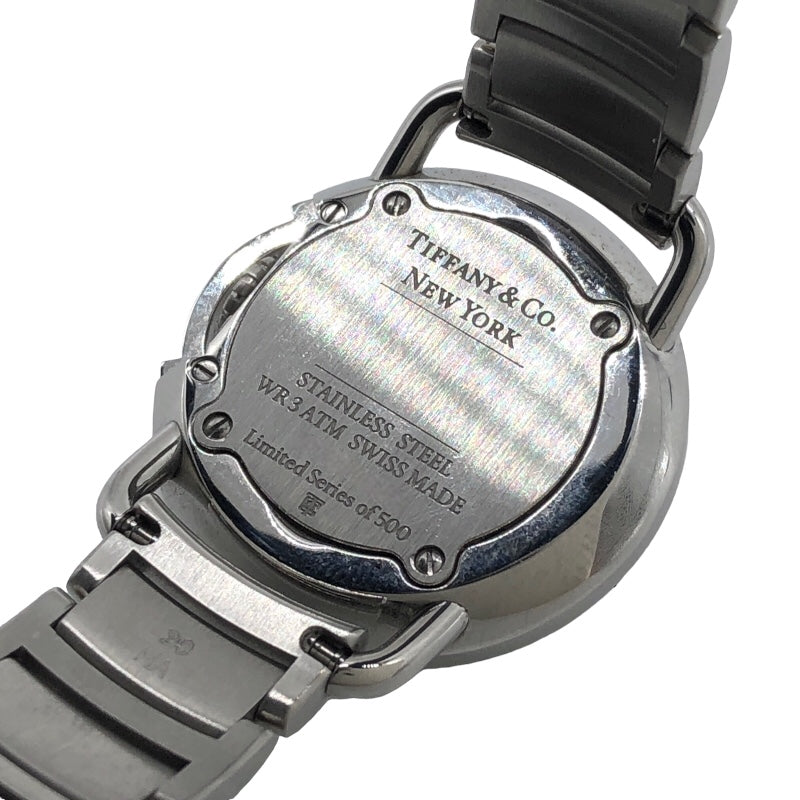 ティファニー TIFFANY＆CO ティファニーT 500本限定 68477409 ライトブルー SS クオーツ レディース 腕時計