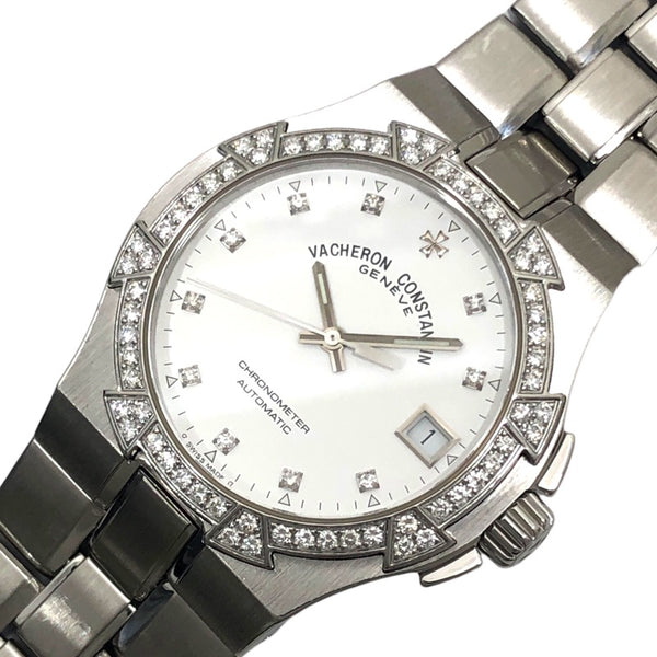 ヴァシュロン・コンスタンタン VACHERON CONSTANTIN オーヴァーシーズ ダイヤベゼル 42542/423A-8930 ホワイト SS 自動巻き メンズ 腕時計