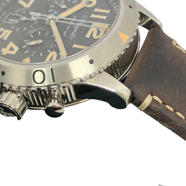 ブレゲ Breguet タイプXXl 3817 ブラック SS/革ベルト 自動巻き メンズ 腕時計