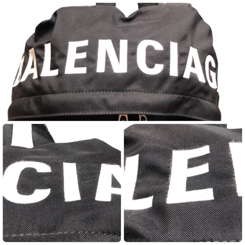 バレンシアガ BALENCIAGA ウィールバックパック 507460 ブラック ナイロン メンズ リュック・デイパック