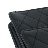 シャネル CHANEL クリアパール スモールフラップチェーンショルダー AS0585 ブラック シルバー金具 ラムスキン レディース ショルダーバッグ
